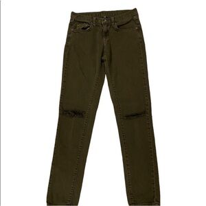 LF Carmar high waisted olive skinny jeans